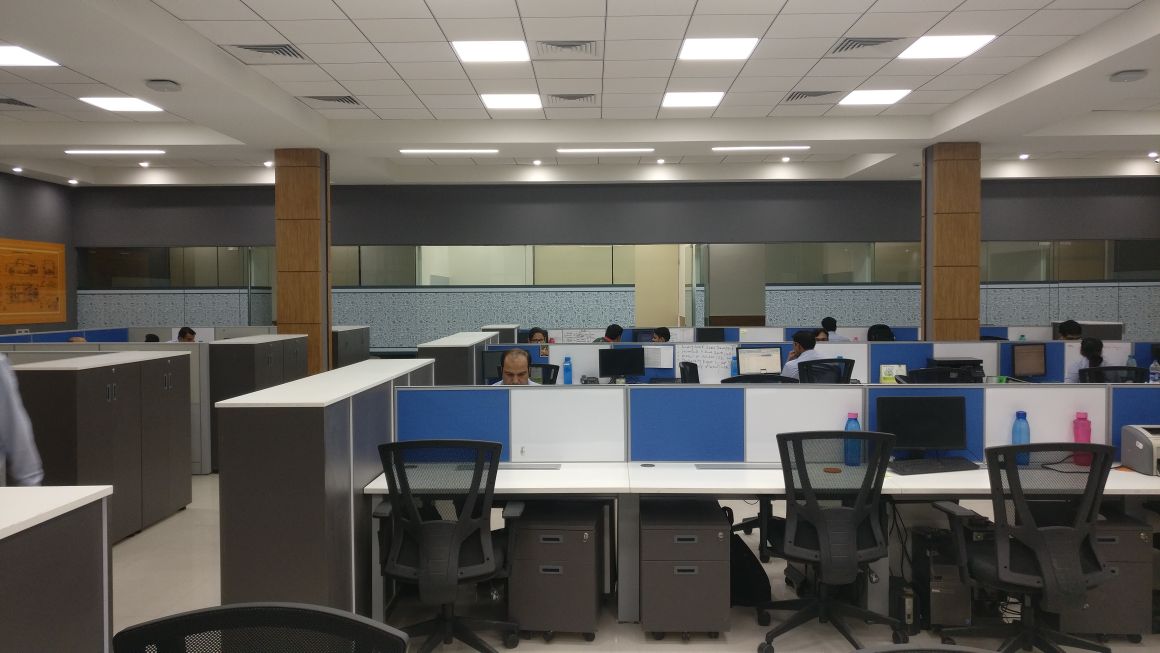 Open-plan office interior