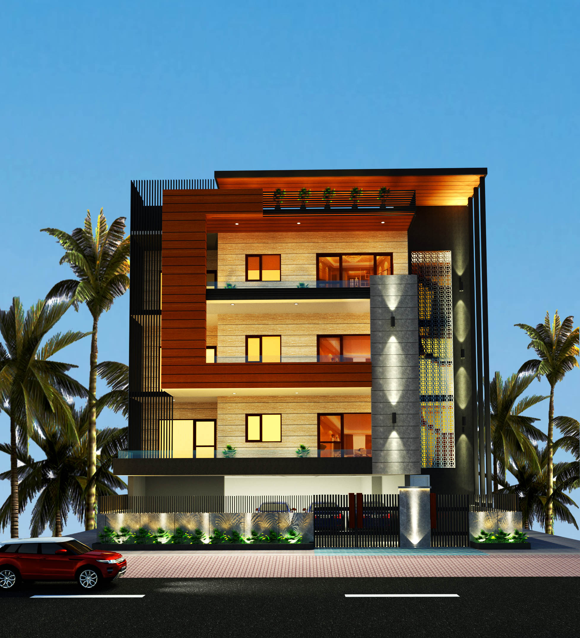 A residential detail expressing texture, craft and a restrained palette