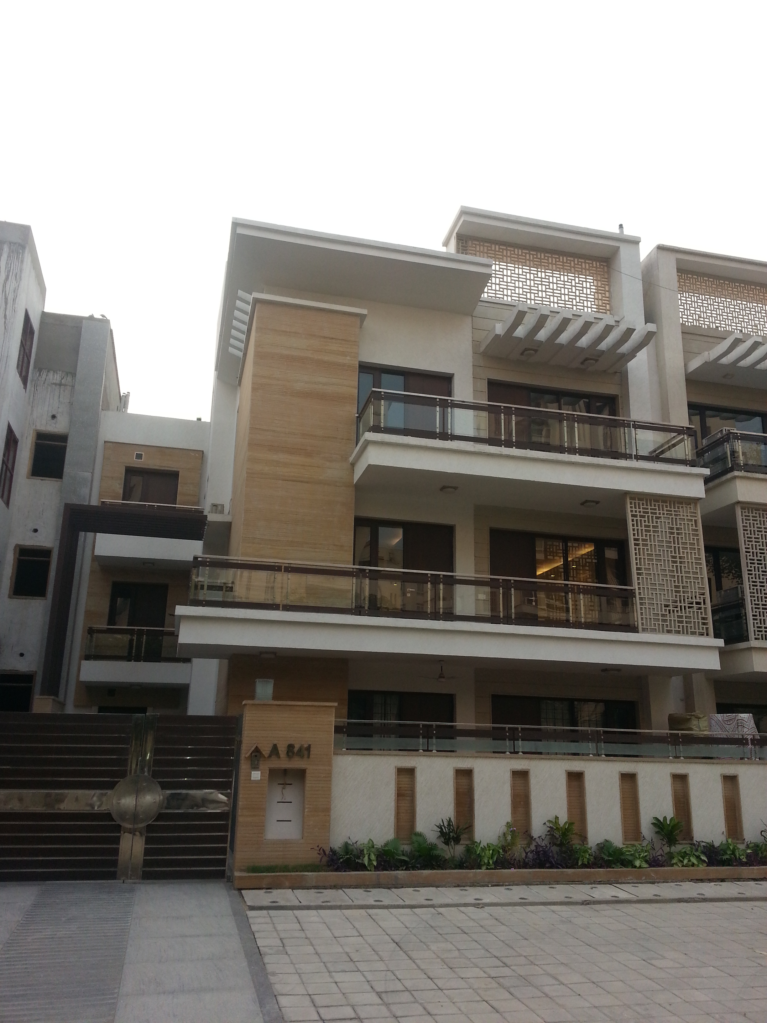 Warm residential interior with considered natural finishes